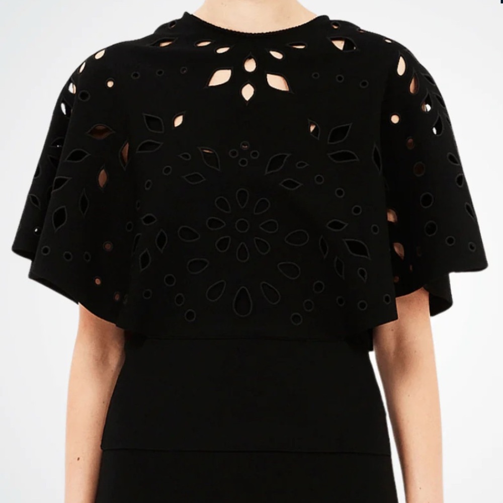 Ulla Johnson Josie Cape top noir